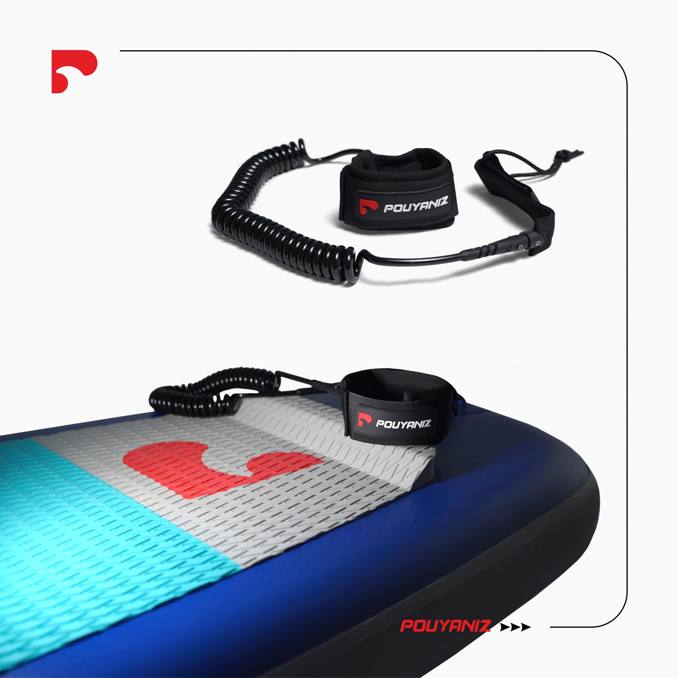 slide-18 (3) مچ بند یا لیش پویانیز - Pouyaniz Paddle Board Safety Leash